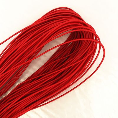2mm Red high elasticity round elastic bandage round elastic rope rubber band elastic line DIY sewing accessories 5-20 meters