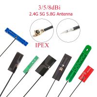 ✓┅ 5PCS 2.4Ghz 4G 5G WIFI Internal Antenna FPC PCB 5dBi 8dBi IPX IPEX Connector Solder Omni Buletooth Antenna 3dBi IEEE b/g/n WLAN