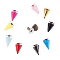 【CW】 20 Pcs Metal Screws Knob Rivets Handbag Shoes Punk Apparel Leather Crafts Rivet Stud Spikes