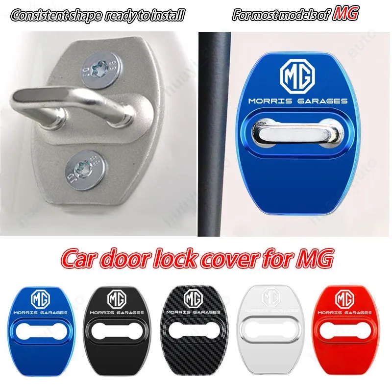 4pcs Mg Stainless Steel Car Door Lock Cover for ZS GT HS 5 Car