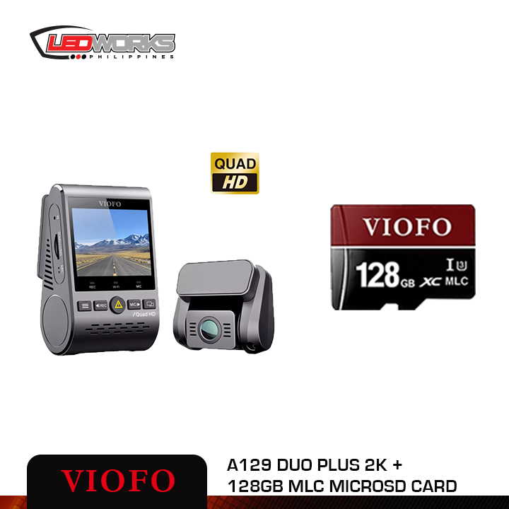 A129 Plus Duo Dual Channel Dash Cam Front 2K 1440P + Rear 1080P Wi-Fi GPS Dash  Camera