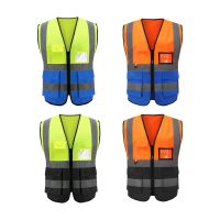 Engineer Reflective Vest Construction Gear with Reflective Strips Construction Vest Safety Work Vest for Airport Construction