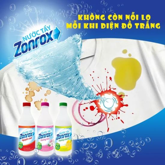 Nước tẩy màu axo can 5 lít - tặng thêm 2 chai nước tẩy trắng zonrox 1 lít - ảnh sản phẩm 8