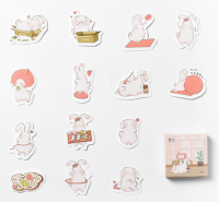 20setslot Kawaii Stationery Stickers daily animal stamp Diary Planner Decorative Mobile Stickers Scrapbooking DIY Craft Sticker