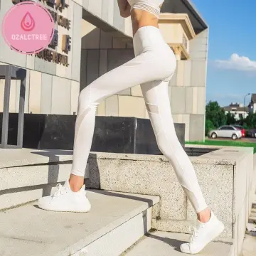 High Waist White Seamless Yoga Leggings For Women Push Up Gym