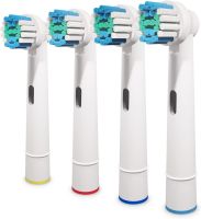 4PCS Replacement Toothbrush Heads Compatible with Oral B Braun Cross Clean Professional Electric Toothbrush Brush