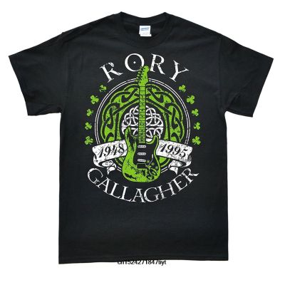 Funny Men t shirt white t-shirt tshirts Black tee Rory Gallagher Mens short sleeve Cotton T-Shirt Black  7ISJ