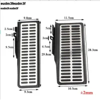 Jameo Auto 1Pc เหยียบพักเท้ารถกรอบมือจับสำหรับ VW กอล์ฟ5 6 GTI Jetta MK5 MK6 CC Tiguan Touareg สโกดาอ็อกตาเวีย A5เยติ Eudm3f