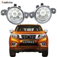 EEMRKE 2 Pcs 9-Pieces Led Fog Lights H11 12V Front Bumper Light Halogen for Nissan Frontier D23/ NP300 Navara 2015 2016 2017 18