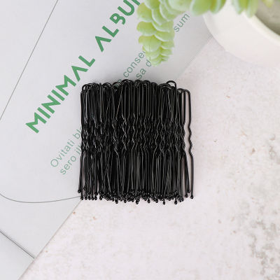 💖【Lowest price】MH 50ชิ้น/เซ็ต hair waved U-shaped bobby PIN barrette Salon Grip คลิป