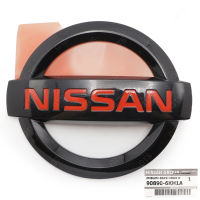 iBarod Logo โลโก้ติดท้าย โลโก้ติดฝากระบะท้าย ตรา "NISSAN" ของแท้ สีดำแดง สำหรับ Nissan Navara NP300 D23 ปี 2016-2021