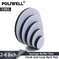 ☄△ POLIWELL 1PC 2 inch 3 inch 4 inch 5 inch 6 inch Hook Loop Back Soft Sponge Buffer Disc for Air Sander Back-up Pad Sanding Pads