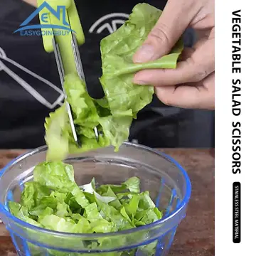 Salad Chopper Scissors Kitchen Salad Scissors For Vegetable Lettuce