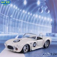 Jada 1:24 1965 Shelby 427 COBRA S/c สูงจำลองรถ Diecast หุ่นอัลลอยโลหะรถของเล่นสำหรับ J101เก็บของขวัญสำหรับเด็ก