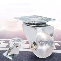 1.5/2/3Inch Universal Furniture Caster Mute Transparent Rubber 360 Degree Rotation Wheel Chair Desk Office Pulley Hardware