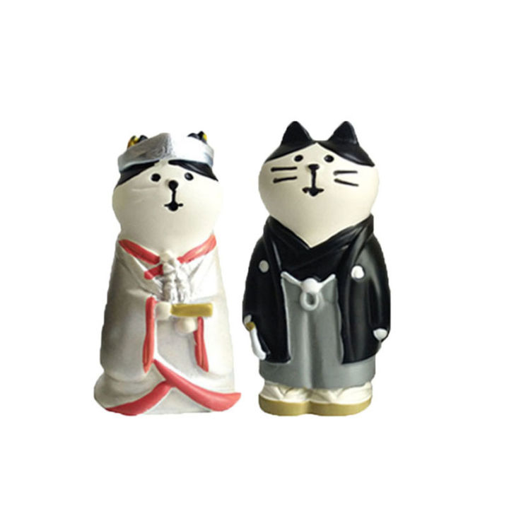 cod-ร้านขายของชำแบบญี่ปุ่น-zakka-ของขวัญวันวาเลนไทน์ตกแต่งเค้กแต่งงาน-ins-งานฝีมือเรซินของตกแต่งขนาดเล็กสำหรับแมว