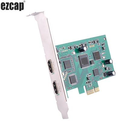 Ezcap PCIE การ์ดจับภาพวิดีโอเสียง HDMI HD PCI Express Video Grabber 1080p 60pfs บันทึกเกมสตรีมมิ่งสด