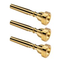 Trumpet Mouthpiece 3C 5C 7C Trumpet Accessories, Brass Trumpet Mouthpiece Set for Beginners (Gold)