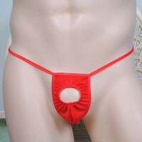 Men Lingerie String with hole T-back Underwear