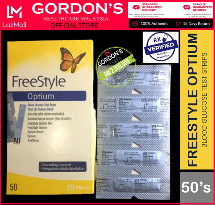 Abbott FreeStyle Optium (Exp 31/5/2022) Abbott FreeStyle Optium Strips (50s) Optium Exceed