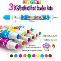 3Pcs Random Color SUPER DOTS Doodle Graffiti Pen for Toddlers Water Color Pen Art Writing Painting Magic Pens