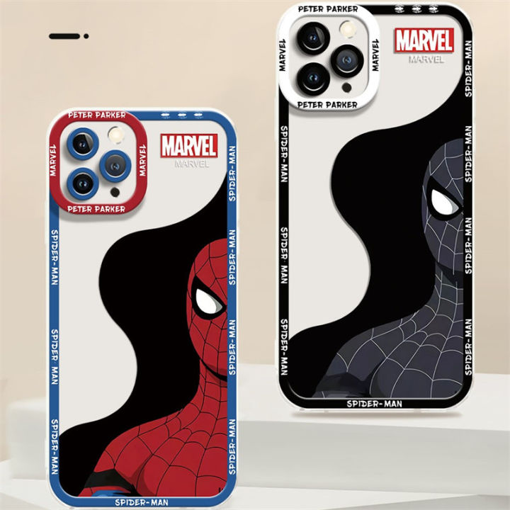 เคสสำหรับ-samsung-s23-s22-s21มากบวก-s21-fe-s20-j4-j6-plus-เคสซิลิโคนใสนุ่มรูปตานางฟ้าสไปเดอร์แมนขอบตรงโปร่งใส-tpu-กันกระแทกป้องกันทุกรูปแบบน่ารัก