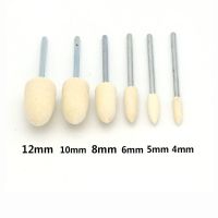 【hot】♙℡♙  5Pcs/lot Cone Wool Felt Mounted Polishing Grinding Buffing with 2.35mm Shank Grinder Tools 4/6/8/10/12mm