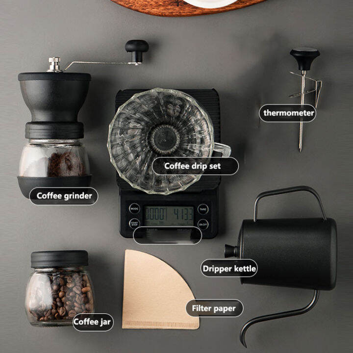 กาดริปกาแฟ-v60-ดริปกาแฟ-ชุดดริปกาแฟ-หม้อต้มกาแฟ-300-500-coffee-drip-set-no-2010