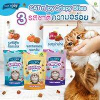 CAT n joy crispy bites แคท เอ็นจอย คริสปี้ ไบท์ ขนมขบเคี้ยวสำหรับแมว ขนาด 60 กรัม