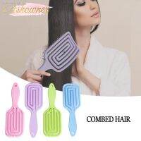 ▧✉ Hairdressing Comb Curly Hair Soft Ribs Massage Comb Cleaning Anti-itching Head Massage Comb Household Hairdressing Tools