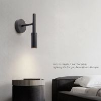 Minimalist wall lamp of the head of a bed bedroom setting wall lamp sitting room study reading lamp Nordic creative design modern wall lamp ❤