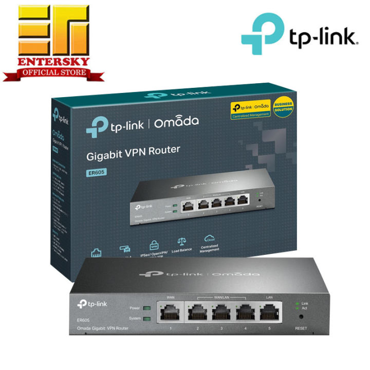 TP-Link TL-R605 (ER605) SafeStream Omada Gigabit Multi-WAN VPN Router  Lazada PH