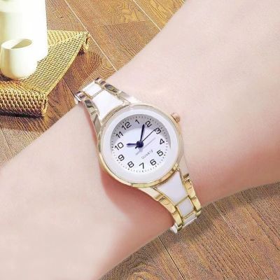 【July】 2023 live streaming classic digital alloy glass inlaid dial fashion womens watch personality bracelet