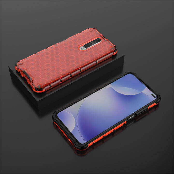 สำหรับ-xiaomi-redmi-เคส-k30-pc-ที่โปร่งใส-tpu-ไฮบริดเคสแข็งสี-redmik30ฝาหลังเคสใส่โทรศัพท์กันกระแทก