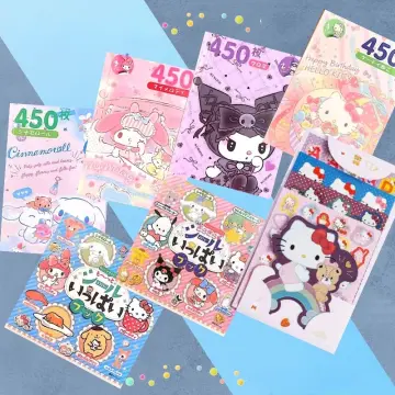 Japanese Sticker Book Within 450pcs Stickers Cartoon Sanrio