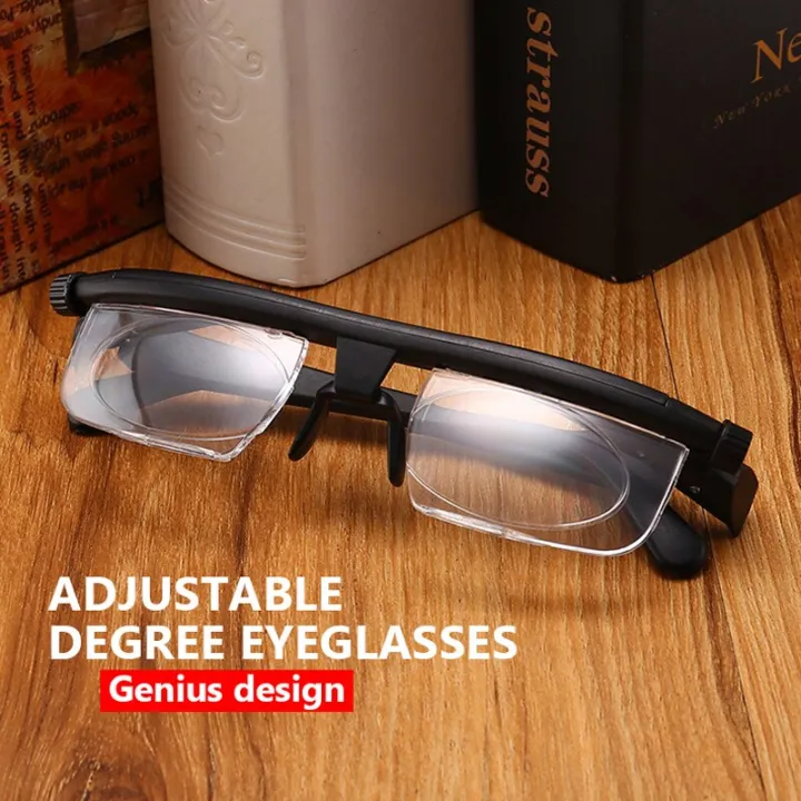 Double Vision Adjustable Degree Reading Glasses Universal Focal Length