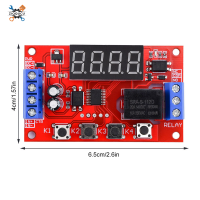 Ziqqucu รีเลย์หน่วงเวลาวงจรรีเลย์จับเวลา DC 5V 12V 24V โมดูลจับเวลาวงจรทริกเกอร์เวลาลาดชัน  โมดูลสวิตซ์  พร้อมจอแสดงผล LED