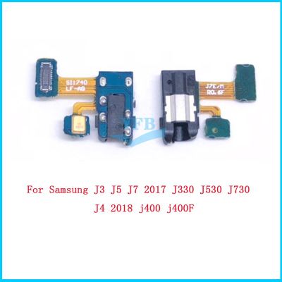 แจ็คหูฟัง2018 J400 J730 J530สำหรับ Samsung Galaxy J3 J5 J7 2017สายเคเบิลงอได้ไมโครโฟนแจ็คหูฟัง