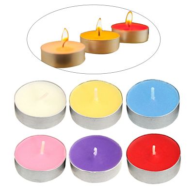 Multi-color Scented Tea Light Candles Smokeless Tealights For Home Restaurant