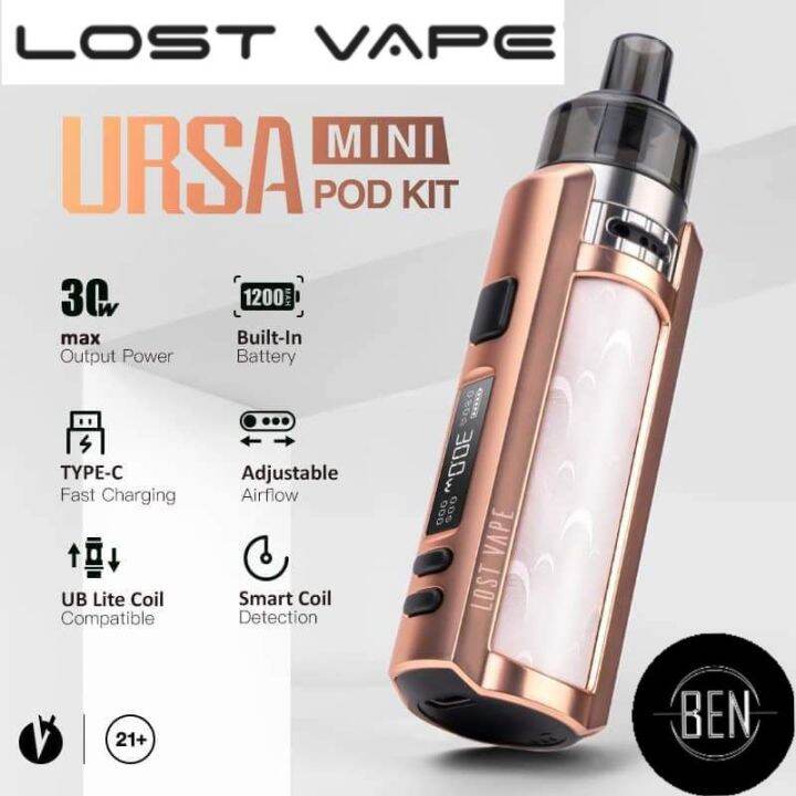 (Ready Stock)Original Lost Vape Ursa Mini Pod System Kit 1200mah
