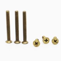 5-50pcs GB819 M2 M2.5 M3 M4 M5 M6 Brass Cross Countersunk Screws Phillips Flat Head Machine Screw DIN965