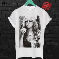 New Stevie Nicks Fleetwood-Mac Vintage T Shirt White Tee Shirt Mens Casual Shirts Streetwear Tshirt New Popular Retro Gd Hip Hop