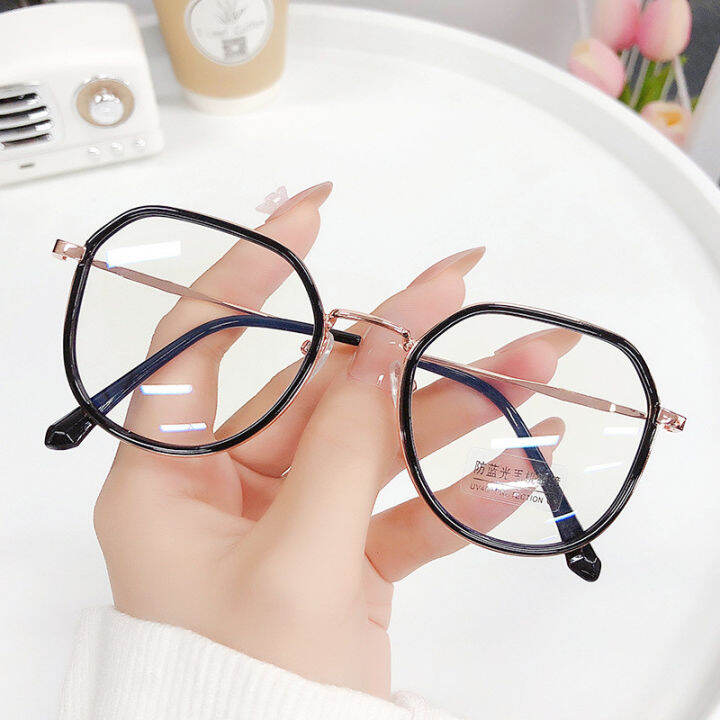 2022-eyeglass-spectacle-optical-women-computer-glasses-men-flat-lens-trend-transparent-square