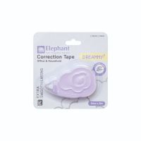 เทปลบคำผิด รุ่น Dreammy 5 mm.x 8m. Elephant ตราช้าง ดรีมมี่ คละสี ( 1 ชิ้น )