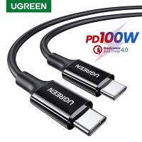 สายเคเบิล PD USB C ไปยัง USB UGREEN 100W,5A สายชาร์จเร็ว100W ชนิด C สายเคเบิลสำหรับ MacBook iPad Pro ที่ชาร์จความเร็วสูง PD สาย USB C