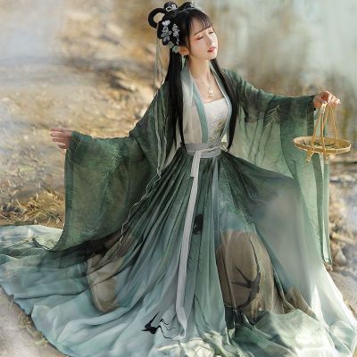 ชุดคอสเพลย์ Gaun Hanita Cina Kuno Hano Fu 3ชุด Kostum คอสเพลย์ Peri Karnaval Wanita Gauita Pakaian Hanfu untuk