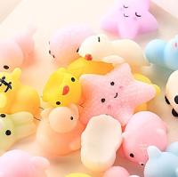 （A Decent） 10Pcs Antistress Stings แมวน่ารัก Kawaii ตุ๊กตา Squeeze StretchyHealing Stress Party Favor Toys