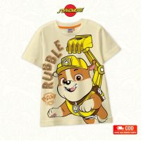 ∋▽ เสื้อยืด พิมพ์ลาย Paw Patrol RUBBLE สําหรับเด็กผู้ชาย (อายุ 2-5 ปี)