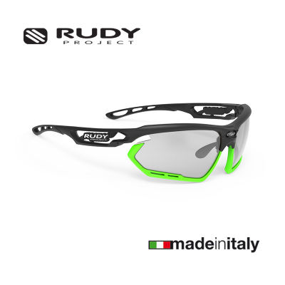 แว่นกันแดด Rudy Project Fotonyk Black Matte Lime / ImpactX Photochromic 2 Black แว่นกันแดดปรับสีอัตโนมัติ แว่นกันแดดสปอร์ต แว่นกีฬา (Sale)