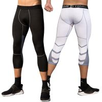 【ร้อน】ผู้ชาย39; S วิ่งกีฬาถุงน่องกางเกงบาสเกตบอลตัดการบีบอัด Leggings ยิมฟิตเนสกีฬาสำหรับกางเกงกีฬาชาย